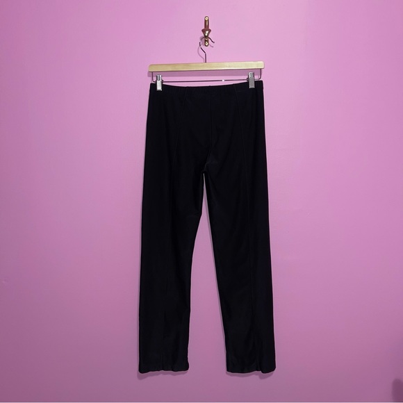Nike Pants Women's Size Small Black Straight Leg Sleek Zip Front Stretch Vintage - Picture 6 of 8
